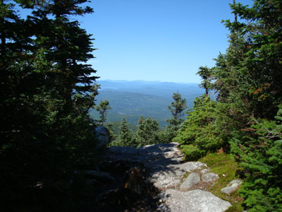 Looking down the Old Speck Trail on the way to the Old Speck summit
