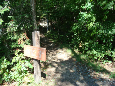 The Old Speck Trail trailhead