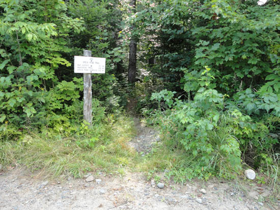 The Speck Pond Trail trailhead