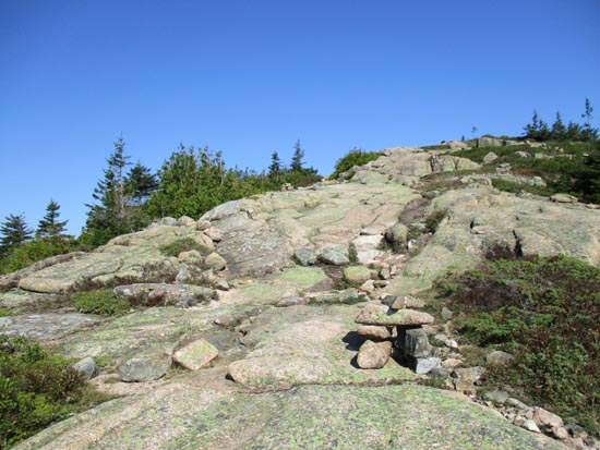 Looking up the Pemetic South Ridge Trail