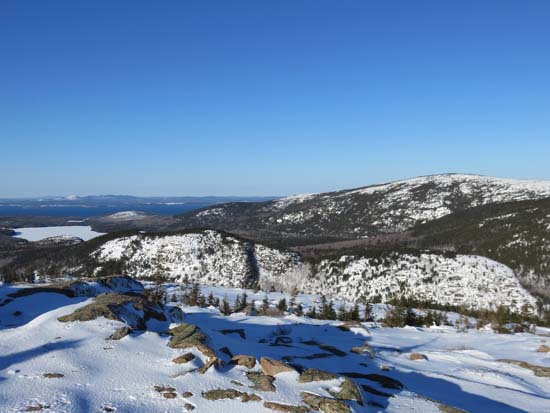 Looking northeast at the Bubbles from Penobscot Mountain - Click to enlarge