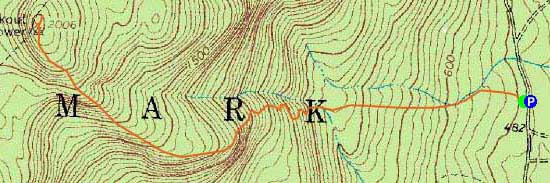 Topographic map of Pleasant Mountain