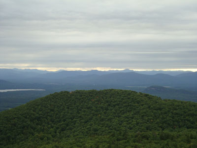 Looking west at the White Mountains from Pleasant Mountain - Click to enlarge