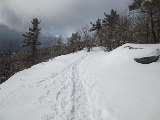 Looking up the Ledges Trail