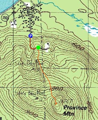 Topographic map of Province Mountain