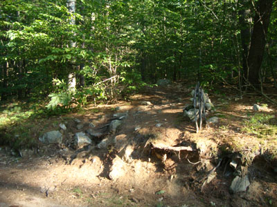 The cairn marking the trailhead for Province Mountain