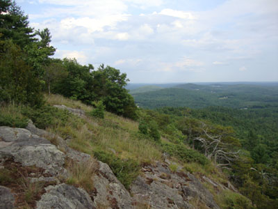 The ledges adjacent the Randall Mountain summit