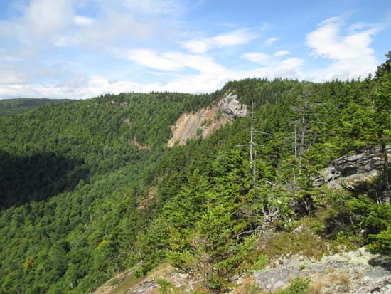 Looking at the Red Rock cliffs from cliffs to the east