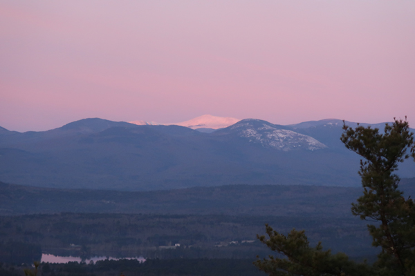 Mt. Washington as seen from the Sabattus Mountain ledges - Click to enlarge