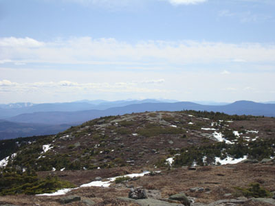 Looking southwest at the White Mountains from Saddleback Mountain - Click to enlarge