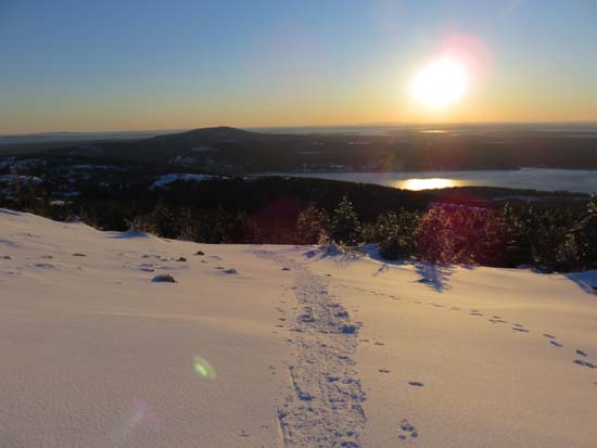 Ascending Sargent Mountain on the Grandent Trail