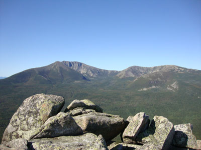 Looking at Mt. Katahdin from South Turner Mountain - Click to enlarge