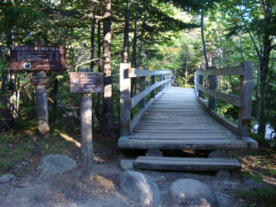 The Russell Pond Trail trailhead