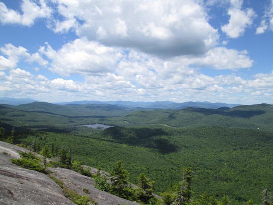 Looking northwest at the Mahooscus from Speckled Mountain - Click to enlarge