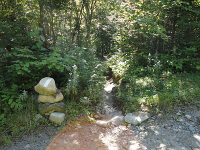 The Appalachian Trail crossing on Caribou Valley Road