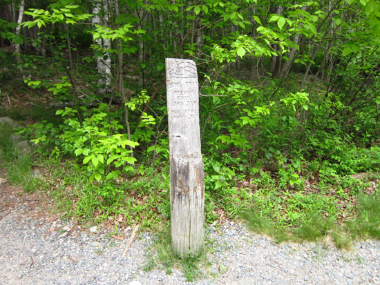 The Bowl Trail trailhead on Park Loop Road