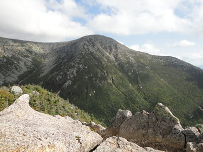 Looking at the southwest spur of Mt. Katahdin from The Owl - Click to enlarge