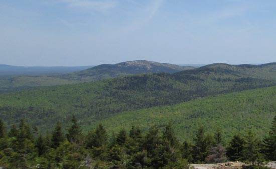 Tunk Mountain as seen from Schoodic Mountain