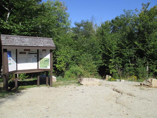 The Tunk Mountain Trail trailhead