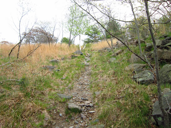 Heading up the trail to Chickatawbut Hill