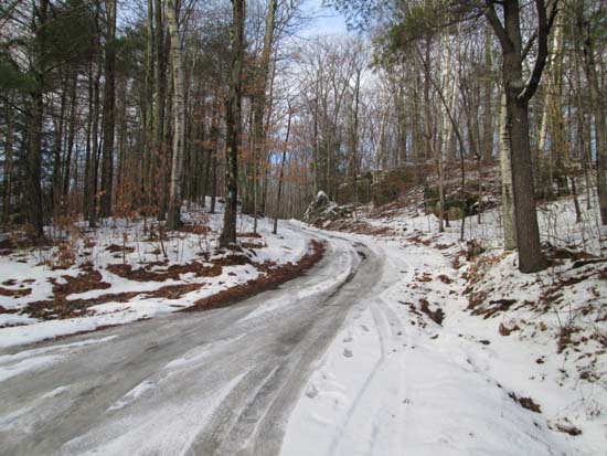 The start of the driveway/trail