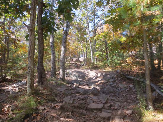 The Sky Line Trail between the peaks