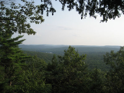 Looking south-southwest from Little Mt. Grace summit - Click to enlarge