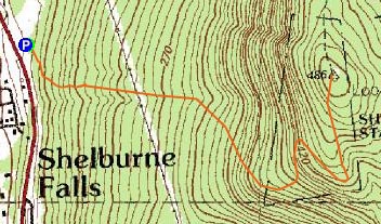 Topographic map of Massaemett Mountain