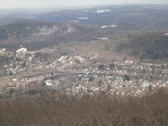 Shelburne Falls as seen from the Massaemett fire tower - Click to enlarge