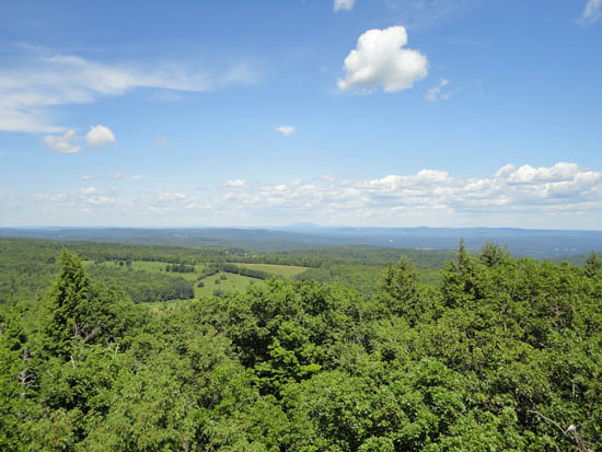 Mt. Monadnock as seen from the Massaemett fire tower - Click to enlarge