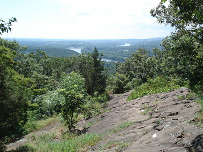 Metacomet-Monadnock Trail to Mt. Holyoke summit (looking south)