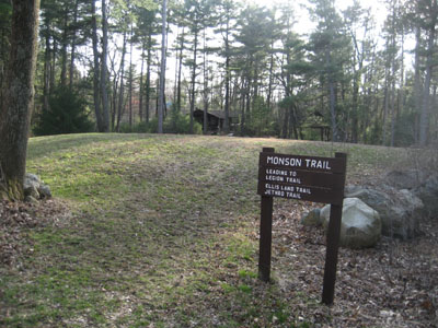 The Monson Trail trailhead