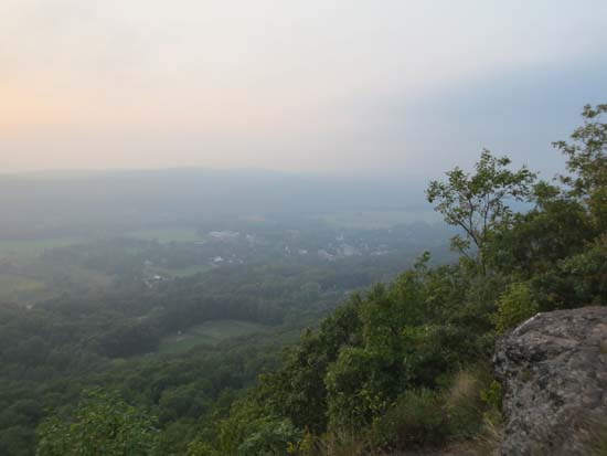 Looking at Deerfield from Pocumtuck Rock - Click to enlarge