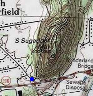 Topographic map of South Sugarloaf Mountain