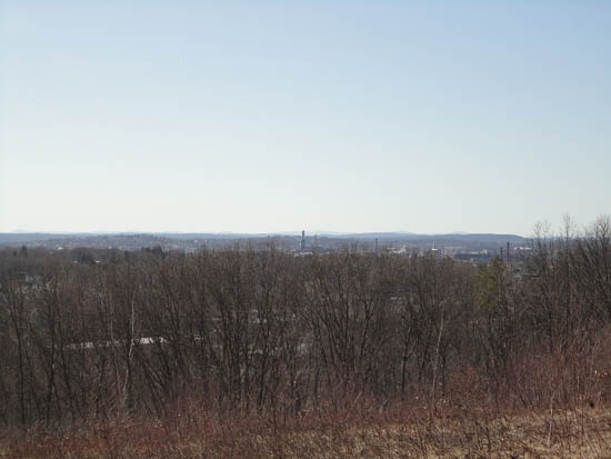 Looking at North Andover from the vista near the summit of Weir Hill - Click to enlarge