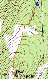 Topographic map of Acorn Hill