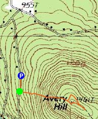 Topographic map of Avery Hill