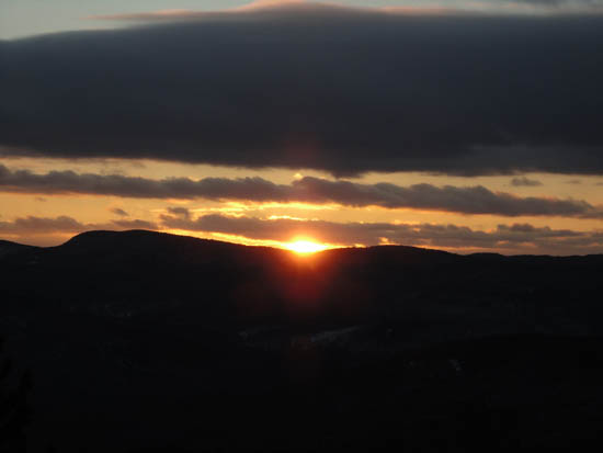 The sunset as seen from Bald Knob - Click to enlarge