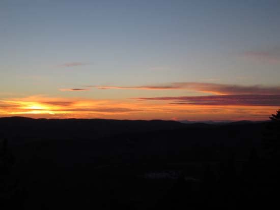 The sunset as seen from Bald Knob - Click to enlarge