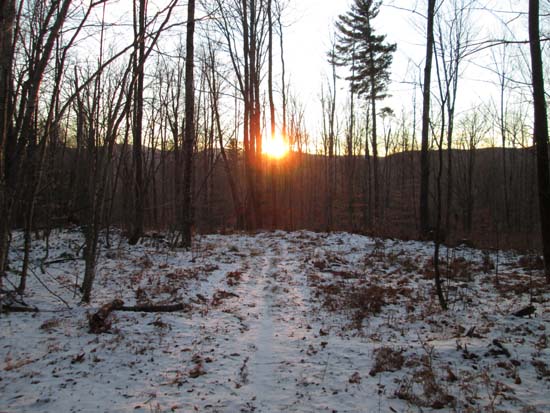 Looking down the Bald Knob Trail