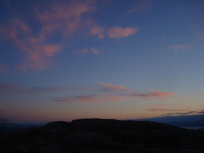 Looking at Lake Winnipesaukee from Bald Knob - Click to enlarge