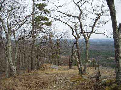 Looking down the Bald Knob Trail