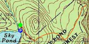 Topographic map of Bald Ledge