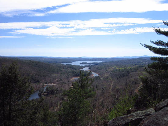 Looking southeast at Lake Waukewan from Bald Ledge - Click to enlarge