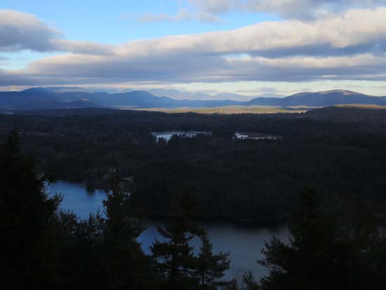 The Squam, Sandwich, and Ossipee Ranges as seen from Bald Ledge - Click to enlarge
