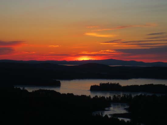 The sunrise from Bald Ledge - Click to enlarge