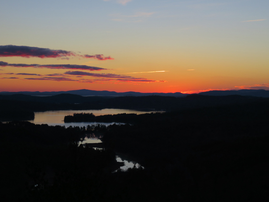 The sunrise from Bald Ledge - Click to enlarge