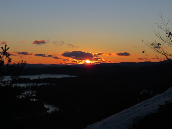 The sunrise from Bald Ledge - Click to enlarge