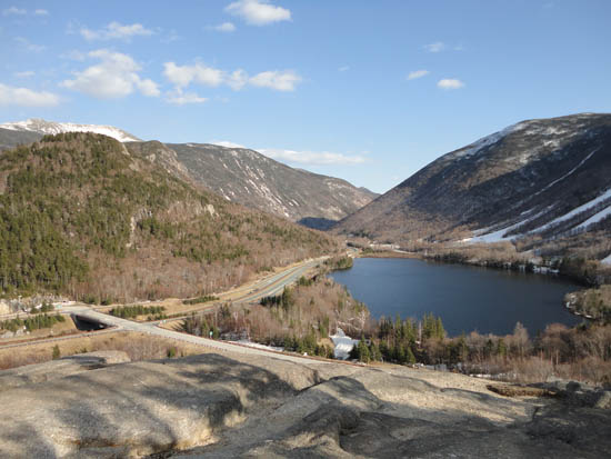 Looking into Franconia Notch from Artist's Bluff - Click to enlarge