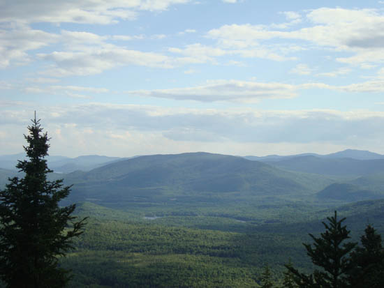 Looking southwest at Tenney Mountain from near the summit of Bald Mountain - Click to enlarge